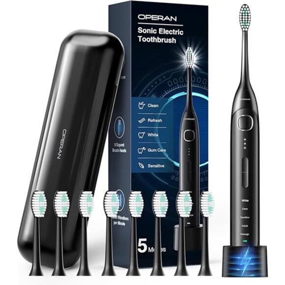 Operan Electric Toothbrush for Adults and Kids Rechargeable Sonic Toothbrush - Picture 7 of 7